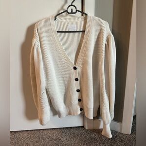 Sundays Cream Button-Up Cardigan